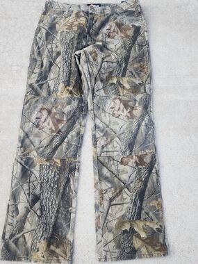 Outfitters Ridge Realtree Hardwoods Camo Hunting Utility Jeans Pants, Mens 34